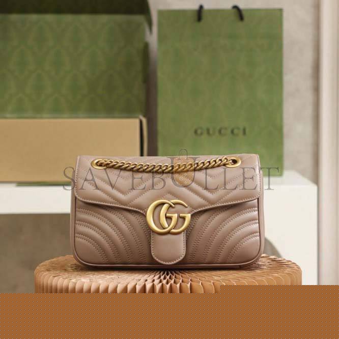 G*u*i marmont small matelasse shoulder bag 443497 (26*15*7cm)